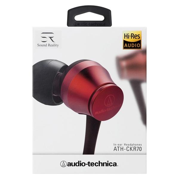 audio-technica(オーディオテクニカ) Sound Reality(ブリリアントレッド)ATH-CKR70RD【ハイレゾ対応】 カナル型イヤホン | オーディオテクニカ | 01