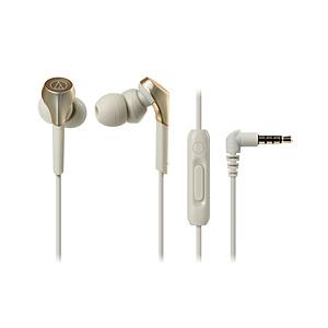 audio-technica(オーディオテクニカ) SOLID BASS ATH-CKS550XiS CG シャンパンゴールド【リモコン・マイク対応】【重低音モデル】 カナル型イヤホン 【864】 | オーディオテクニカ