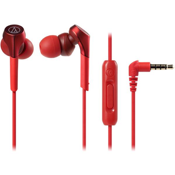 audio-technica(オーディオテクニカ) SOLID BASS ATH-CKS550XiS RD レッド【リモコン・マイク対応】【重低音モデル】 カナル型イヤホン 【864】 | オーディオテクニカ | 01