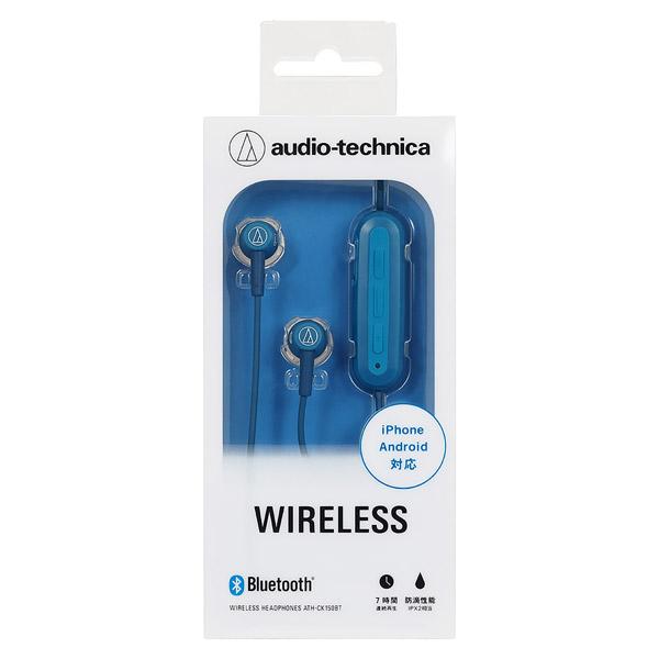 audio-technica(オーディオテクニカ) ATH-CK150BT ブルー ATH-CK150BT BL【リモコン・マイク対応】 ブルートゥースイヤホン カナル型 | オーディオテクニカ | 02