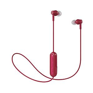 audio-technica(オーディオテクニカ) ATH-CK150BT レッド ATH-CK150BT RD【リモコン・マイク対応】 ブルートゥースイヤホン カナル型 | オーディオテクニカ