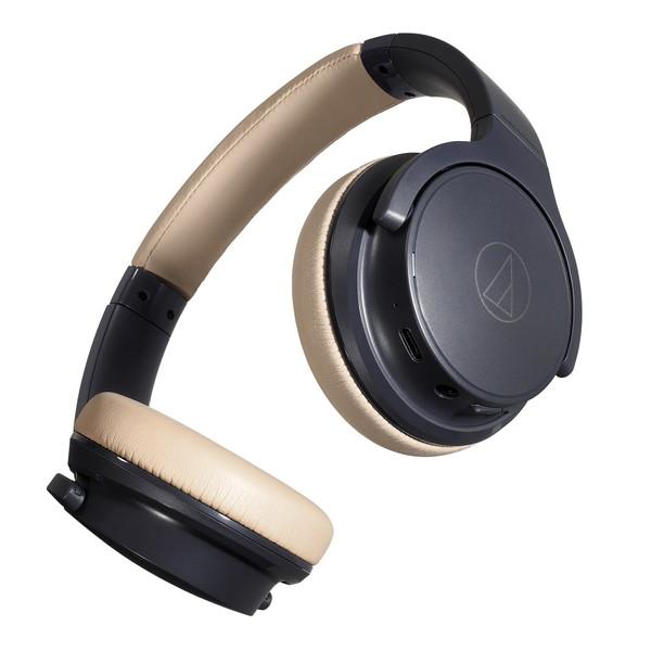audio-technica(オーディオテクニカ) ブルートゥースヘッドホン  ネイビーベージュ ATH-S220BT NBG ［Bluetooth対応］ | オーディオテクニカ | 10