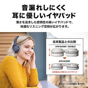 audio-technica(オーディオテクニカ) ブルートゥースヘッドホン ホワイト ATH-S220BT WH ［リモコン・マイク対応 /Bluetooth］ | オーディオテクニカ | 08