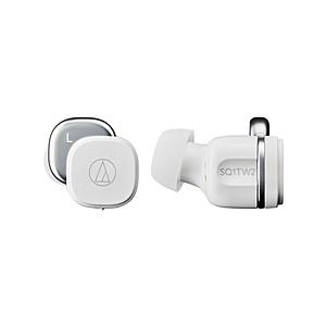 audio-technica(オーディオテクニカ) 完全ワイヤレスイヤホン  ホワイト ATH-SQ1TW2 WH ［ワイヤレス(左右分離) /Bluetooth対応］ | オーディオテクニカ