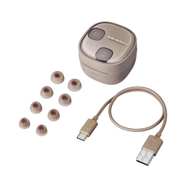 audio-technica(オーディオテクニカ) 完全ワイヤレスイヤホン  カフェラテ ATH-SQ1TW2 CA ［ワイヤレス(左右分離) /Bluetooth対応］ | オーディオテクニカ | 14