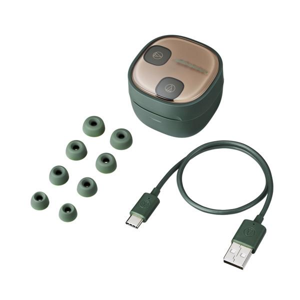 audio-technica(オーディオテクニカ) 完全ワイヤレスイヤホン  グリーン ATH-SQ1TW2 GR ［ワイヤレス(左右分離) /Bluetooth対応］ | オーディオテクニカ | 14