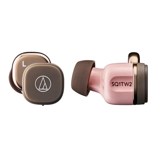 audio-technica(オーディオテクニカ) 完全ワイヤレスイヤホン  ピンクブラウン ATH-SQ1TW2 PBW ［ワイヤレス(左右分離) /Bluetooth対応］ | オーディオテクニカ