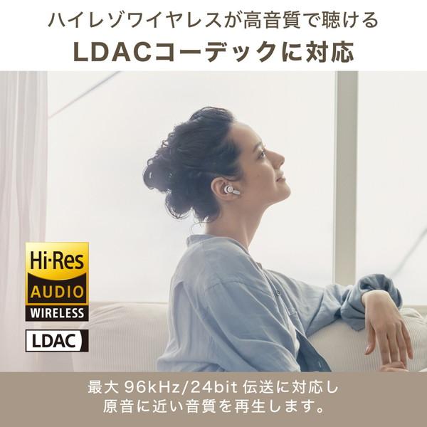 audio-technica(オーディオテクニカ) フルワイヤレスイヤホン  ストーングレイ ATH-TWX7 GY ［ワイヤレス(左右分離) /Bluetooth /ノイズキャンセリング対応］ | オーディオテクニカ | 05