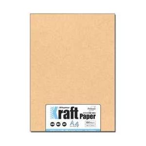 長門屋商店 ナ-676 クラフトペーパー半晒 中厚口 A4(100) | 