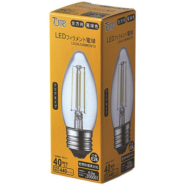 東京メタル LEDフィラメント電球　LDC4LC40WE26T2 |  | 02