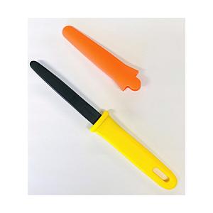 長谷川刃物 〔段ボールカッター〕 段ボールのこダンちゃん フッ素コーティング キャップ付き CANARY  DC-190FC | 