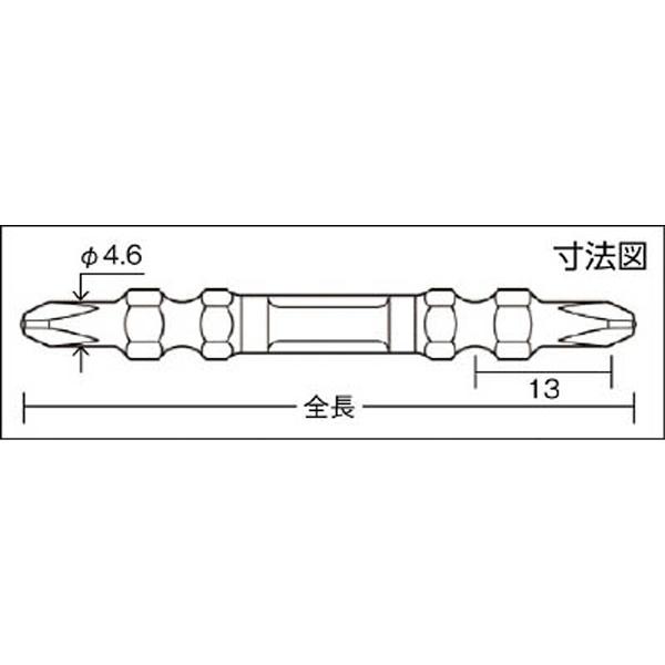 兼古製作所 ハイパー龍靭ビット　スリムタイプ　2本組　両頭　+2×110　ARHS2110 | 兼古製作所 | 02