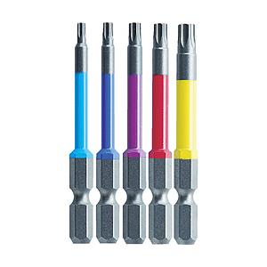 兼古製作所 ヘクスローブカラービット5本組　全長65mm　ACTX565L | 兼古製作所