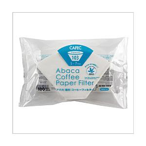 三洋産業 アバカ扇形コーヒーフィルター　103白100枚入り   AB103-100W | 