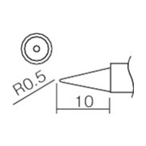白光 T12-B2Z 白光 こて先 0.5B型(Z) | TRUSCO中山