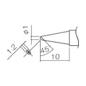 白光 T12-BC1Z 白光 こて先 1BC型(Z) | TRUSCO中山