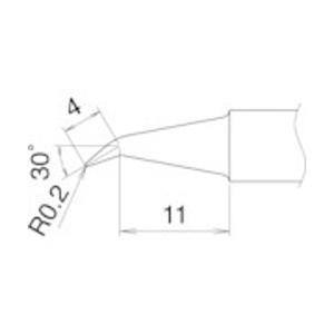 白光 こて先　0.2J型　T22J02 | 