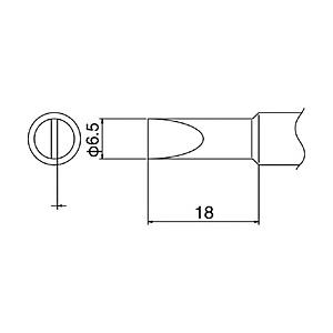 白光 こて先　6.5D型　T19D65 | 