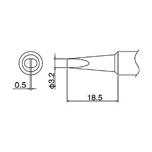 白光 こて先　3.2D型　T19D32 | 