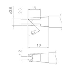 白光 白光　コテ先　溝付 | 