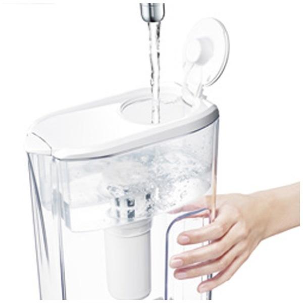 三菱ケミカルクリンスイ ポット型浄水器 「ポットシリーズ クリンスイ CP407」（浄水部容量2.2L）　CP407-WT [振込不可] | 三菱 | 02