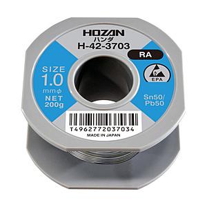 ホーザン ＨＯＺＡＮ　ハンダ（Ｓｎ５０％）１．０ｍｍφ・２００ｇ   H-42-3703 | HOZAN