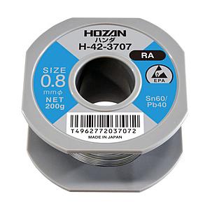 ホーザン ＨＯＺＡＮ　ハンダ（Ｓｎ６０％）０．８ｍｍφ・２００ｇ   H-42-3707 | HOZAN