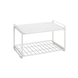 伸晃 トースターラック ハイタイプ レンジ上ラック 収納棚 組立簡単 Belca  ホワイト TRH-W | 