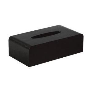 サイトーウッド 木製ティッシュボックス ブラック TS-03B ＜VTI3101＞ | サイトーウッド
