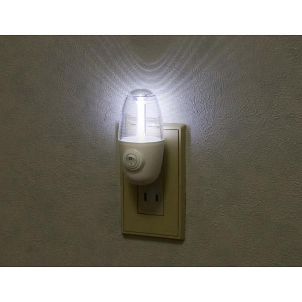 ヤザワ LEDスイッチ式ナイトライト ホワイト NASWN08WH |  | 02