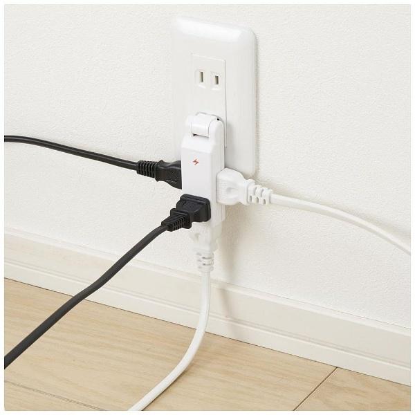 ヤザワ 雷ガードアダプター（2ピン式・4個口）　Y02CMK400WH　ホワイト 【864】 |  | 03