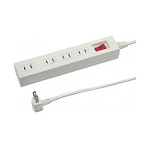 ヤザワ 集中スイッチ付節電タップ(4個口2m白) 【852】 | 