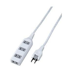 ヤザワ 耐トラ付延長コード （4個口・2m）　Y02S402-WH ホワイト | 