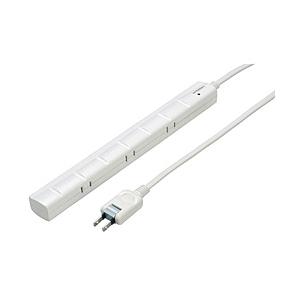 ヤザワ 3P対応スリムタップ 7個口 2m マグネット Y02YJKP702WH | 