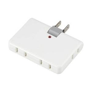 ヤザワ 雷ガード付4個口コーナータップ Y02CK400WH　ホワイト | 