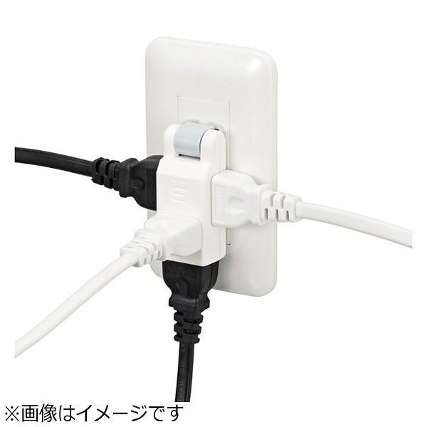 ヤザワ 極小コーナータップ（2ピン式・4個口・ホワイト）　Y02CM400WH |  | 02