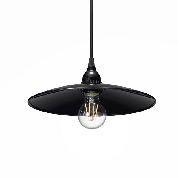 ヤザワ レトロペンダントランプ付きペンダントライト　PDR04L01BK　ブラック |  | 02