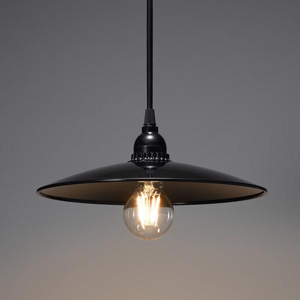 ヤザワ レトロペンダントランプ付きペンダントライト　PDR04L01BK　ブラック |  | 03