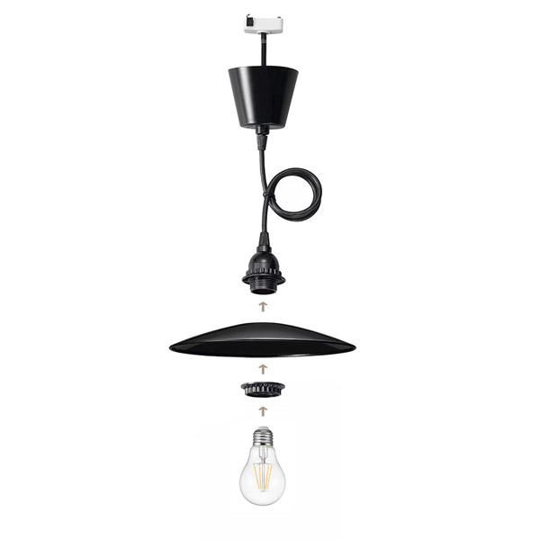 ヤザワ レトロペンダントランプ付きペンダントライト　PDR04L01BK　ブラック |  | 04