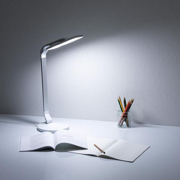 ヤザワ 調光調色USB出力機能付き　LEDデスクスタンド　SDL10C01WH    ［LED /昼光色〜電球色］ |  | 02