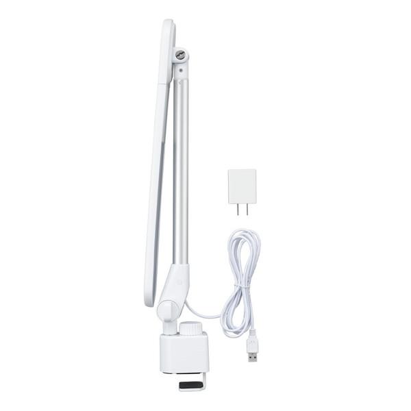 ヤザワ 調光調色伸縮LEDアームライト　CCL08C01WH    ［LED /昼光色〜電球色］ |  | 07