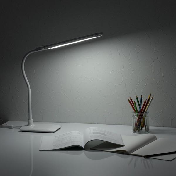 ヤザワ LED2灯スタンドライト調光機能付き　SDL13D01WH　ホワイト    ［LED /昼光色］ |  | 04