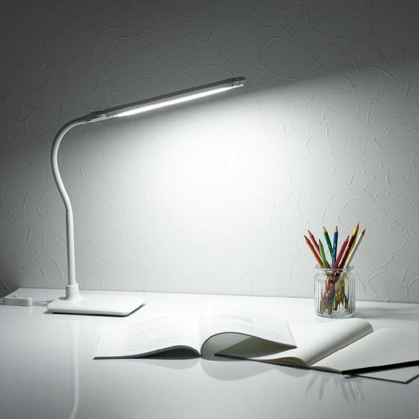 ヤザワ LED2灯スタンドライト調光機能付き　SDL13D01WH　ホワイト    ［LED /昼光色］ |  | 06