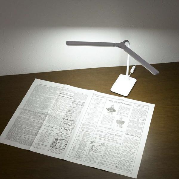 ヤザワ LED2灯スタンドライト調光機能付き　SDL13D01WH　ホワイト    ［LED /昼光色］ |  | 08