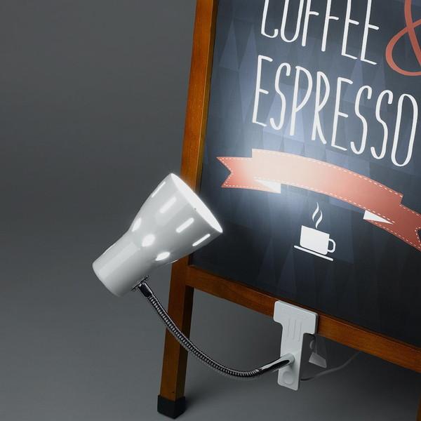 ヤザワ LEDフレキシブル クリップライト ホワイト CFLE06D08WH　昼光色相当    ［LED］ |  | 03