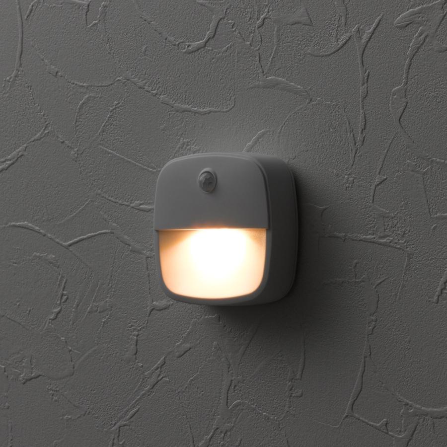 ヤザワ 人感明暗ナイトライト  ホワイト NBSML63WH ［白色 /乾電池式］ |  | 05