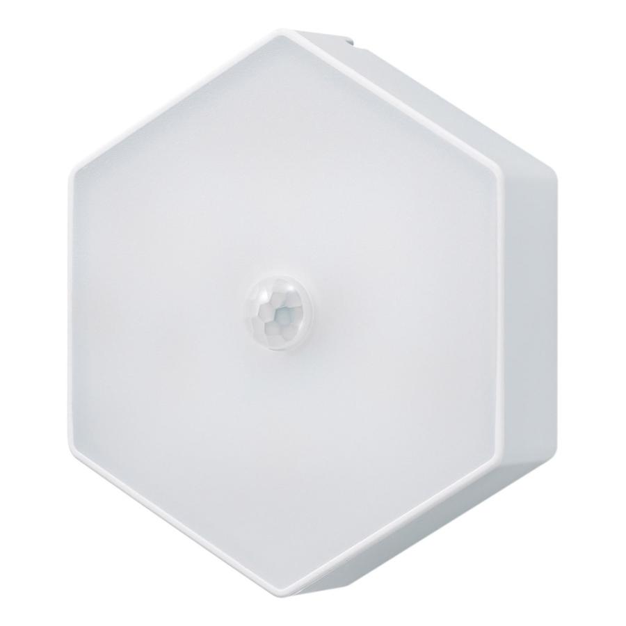 ヤザワ 人感明暗ナイトライトマグネット付き  ホワイト NBSML64WH ［白色 /乾電池式］ |  | 03