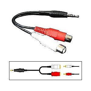 フジパーツ ピンプラグ⇒ステレオミニプラグ変換アダプター AD-611 | 