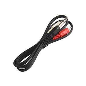 フジパーツ 1mオーディオケーブル(ステレオ標準プラグ⇔ピンプラグ×2)FCA-393S-P10   FCA-393S-P10 | 