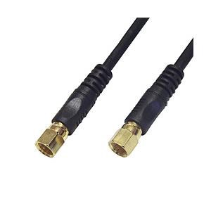 フジパーツ 4K8K対応 0.5mアンテナケーブル[F型接栓-F型接栓]黒 FBT-105-48 | 